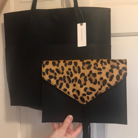 Anthropolgie Street Level Tote - Removable Clutch - Picture 2 of 4